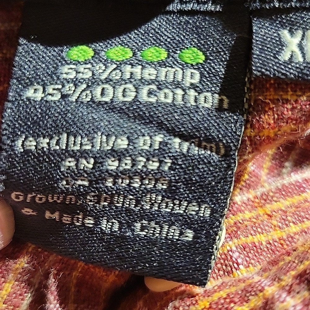 Men's Of Tge Earth Red Checkered Shirt Size XL - Picture 5 of 5